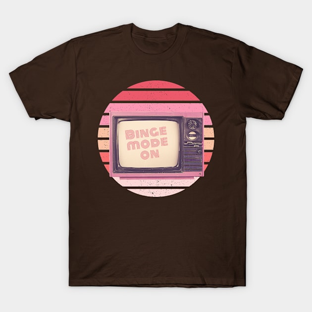 Retro tv in circle T-Shirt by Don’t Care Co